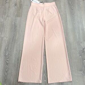 NWT LANACAPRINA PINK WIDE LEG TROUSER PANTS